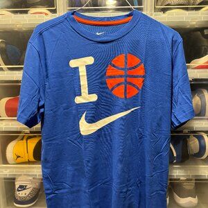 Mens Nike T-Shirt I Love Basketball Size Large